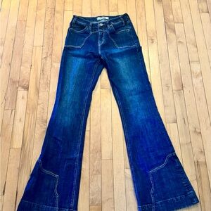 Rock & Roll Denim Yoked Trouser - long!
